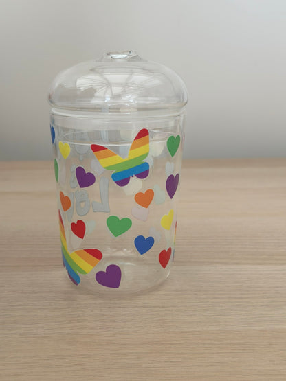 Love is Love Glass Dome Cup